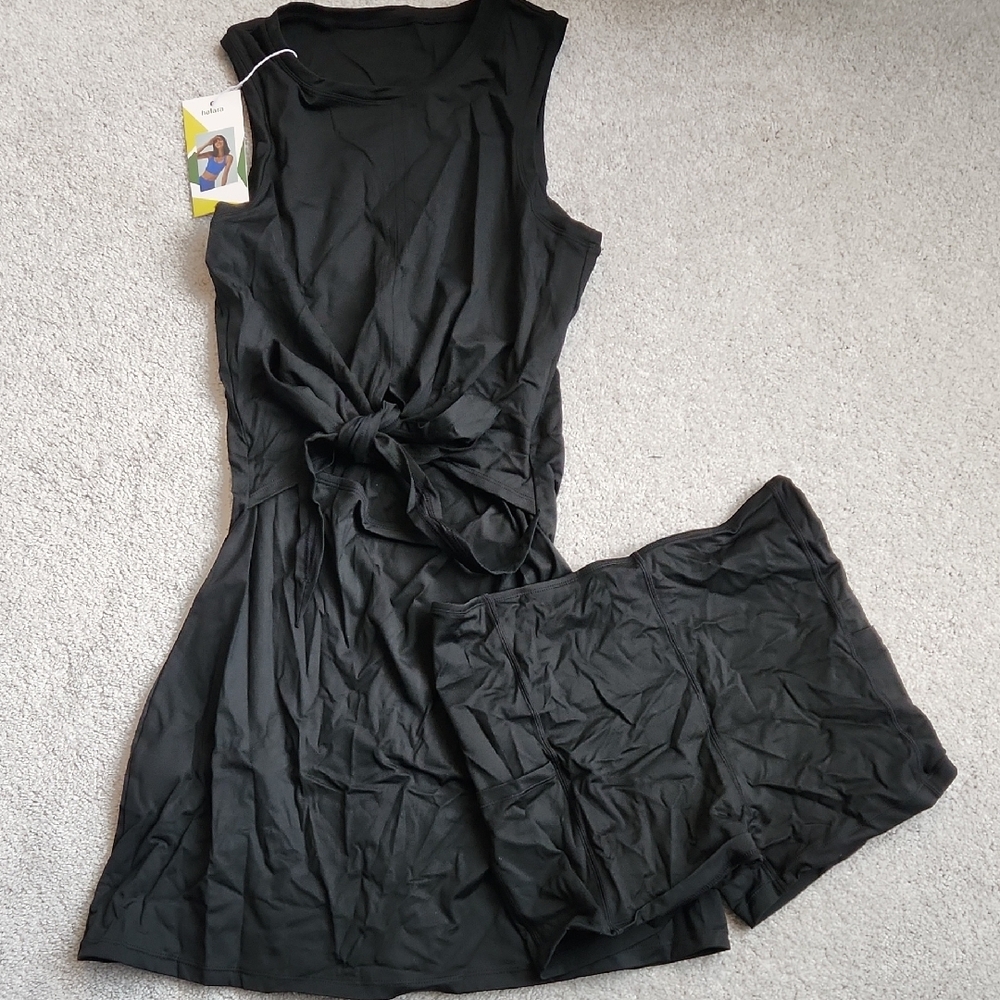 HALARA Black Sleeveless Dress